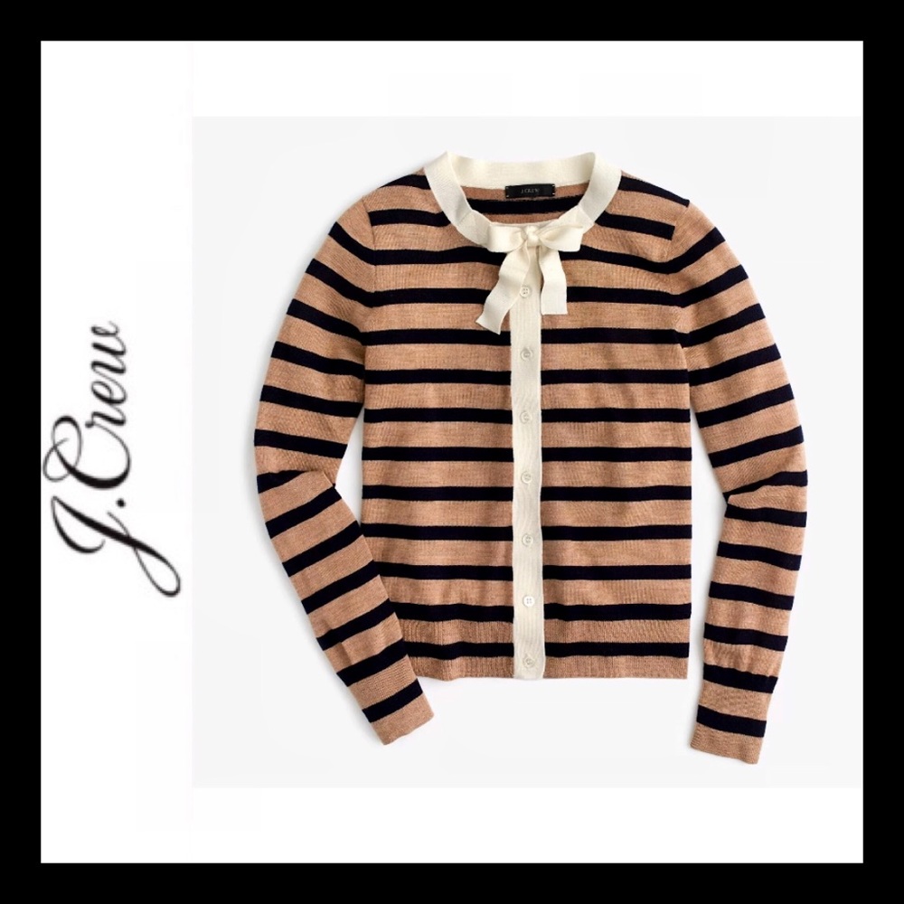Like New JCrew Jackie Tie Neck Cardigan Sweater XS